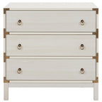 Commode à 3 tiroirs avec quincaillerie dorée