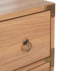 Commode à 3 tiroirs avec quincaillerie dorée
