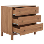 Commode à 3 tiroirs avec quincaillerie dorée