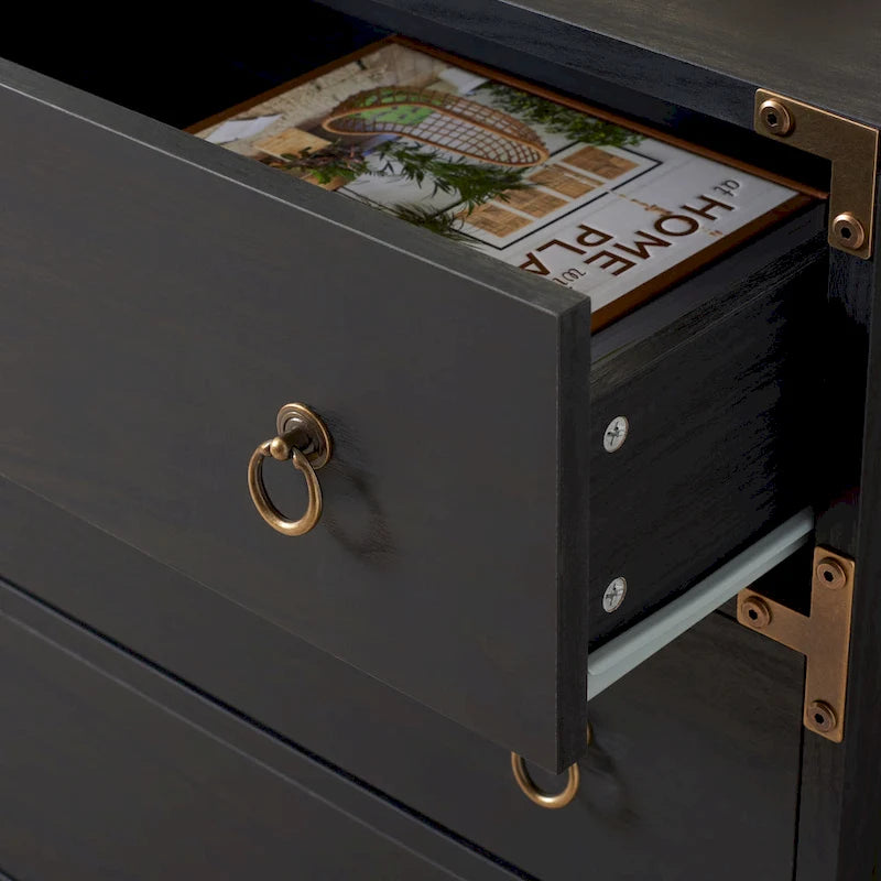 Commode à 3 tiroirs avec quincaillerie dorée