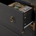 Commode à 3 tiroirs avec quincaillerie dorée