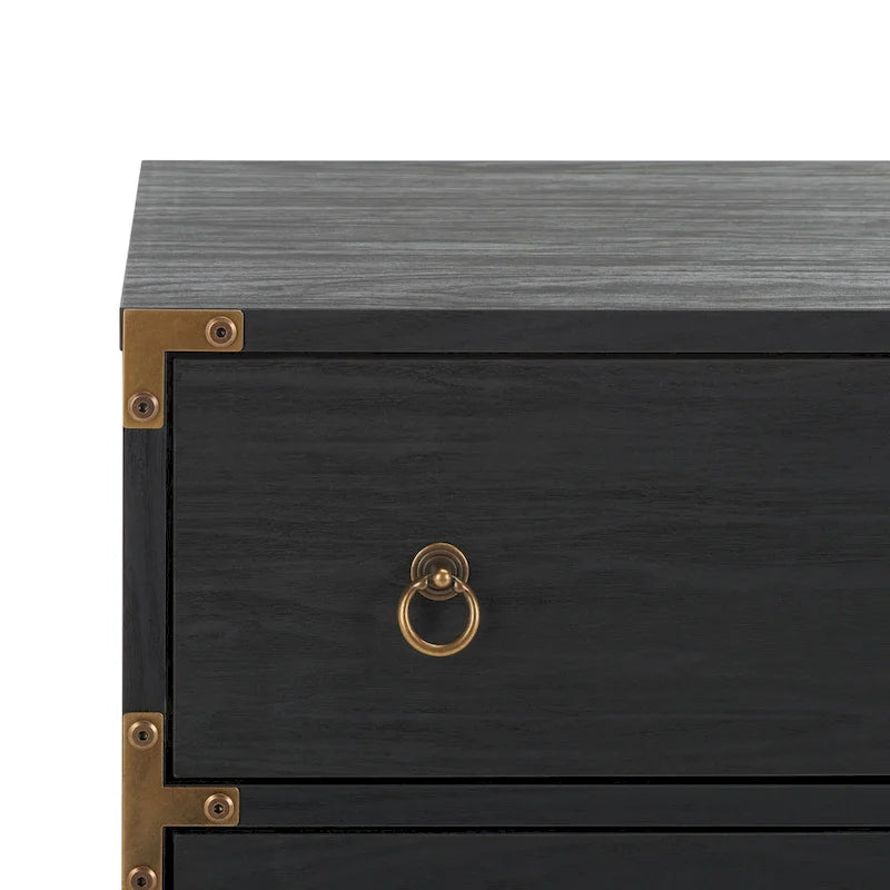 Commode à 3 tiroirs avec quincaillerie dorée