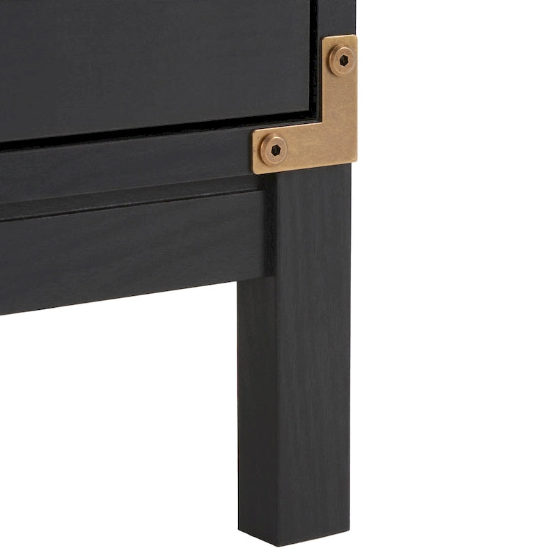 Commode à 3 tiroirs avec quincaillerie dorée
