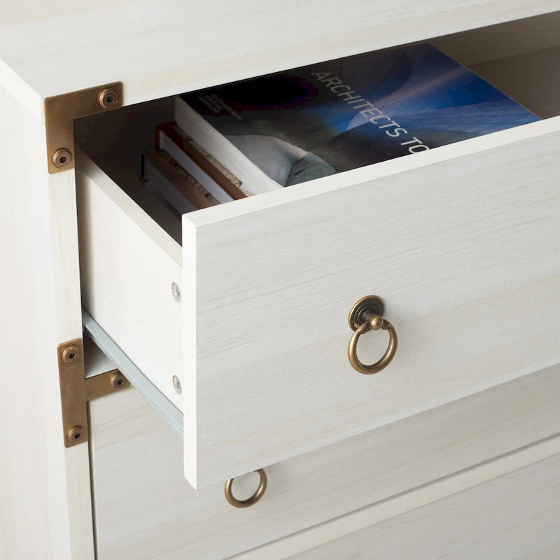 Commode à 3 tiroirs avec quincaillerie dorée