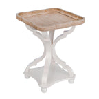 Lot de 2 tables d'appoint rustiques style ferme avec plateau amovible