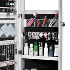 Armoire à bijoux avec miroir pleine longueur