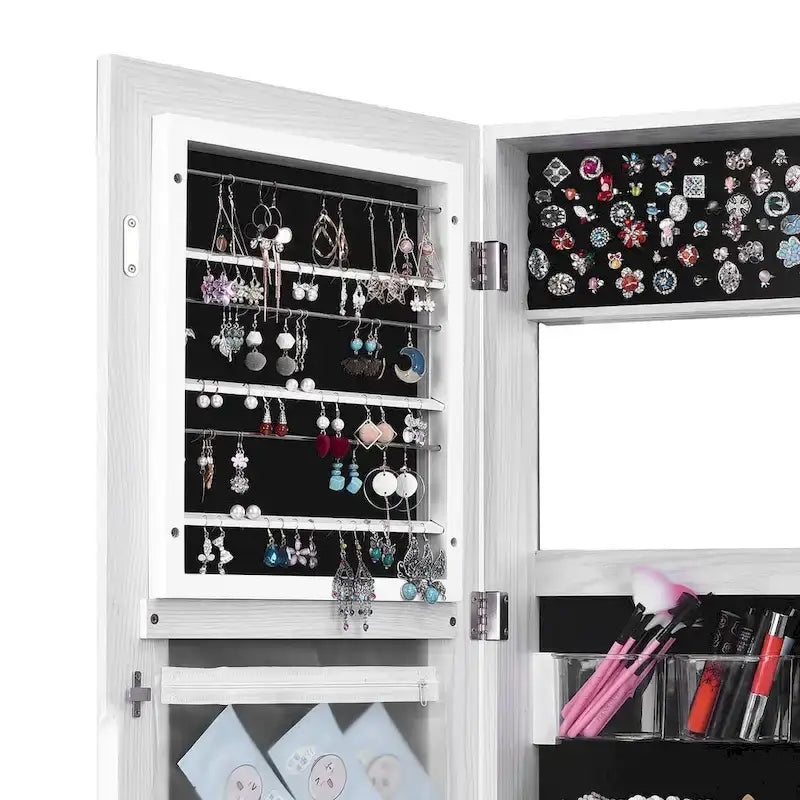 Armoire à bijoux avec miroir pleine longueur