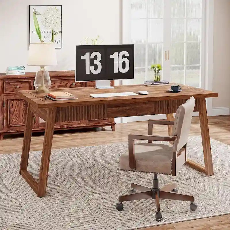 Bureau de direction moderne du milieu du siècle avec tiroir