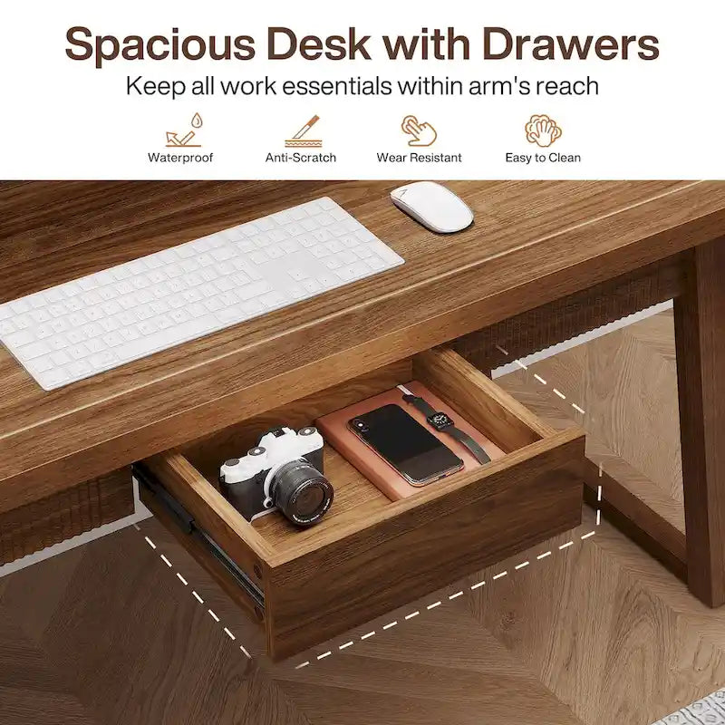Bureau de direction moderne du milieu du siècle avec tiroir