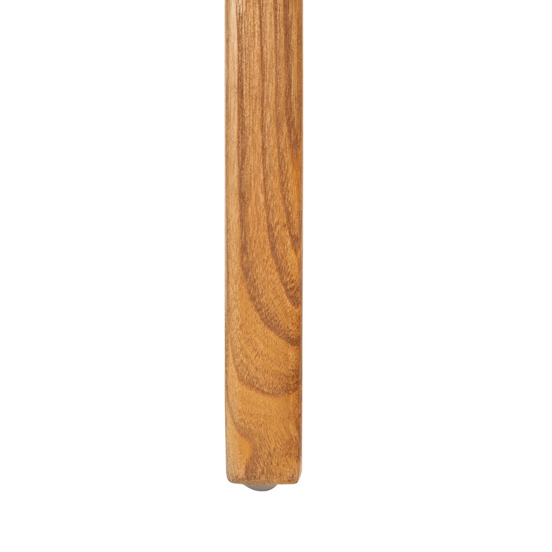 Chaises de salle à manger en cuir tressé avec cadre en bois – Lot de 2