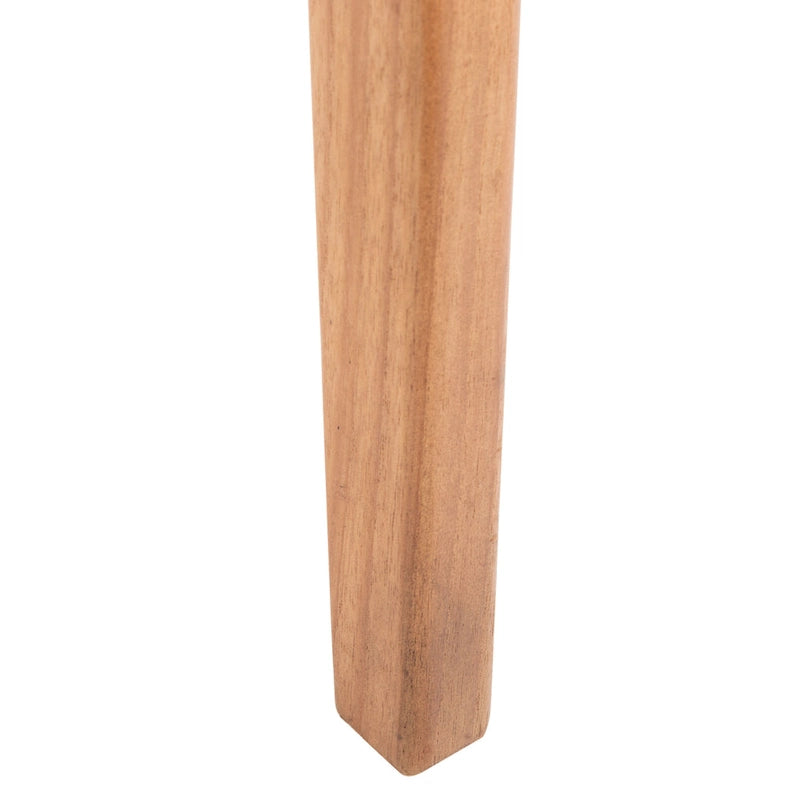 Chaises de salle à manger en cuir tressé avec cadre en bois – Lot de 2
