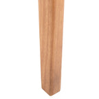 Chaises de salle à manger en cuir tressé avec cadre en bois – Lot de 2