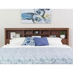 Tête de lit de rangement King Size – Finition cerisier