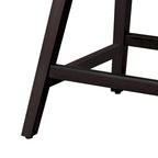 Tabouret de bar pivotant rembourré à hauteur de comptoir de 66 cm avec structure en bois, lot de 4 (50 cm P x 50 cm L x 94 cm H)