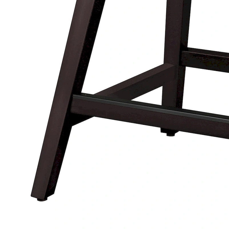 Tabouret de bar pivotant rembourré à hauteur de comptoir de 66 cm avec structure en bois, lot de 4 (50 cm P x 50 cm L x 94 cm H)