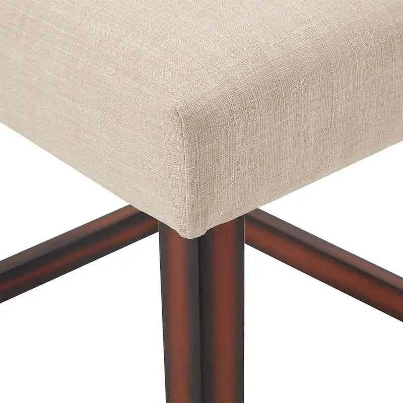 Tabourets de bar hauts à dossier haut Parson Classic en lin (lot de 2)