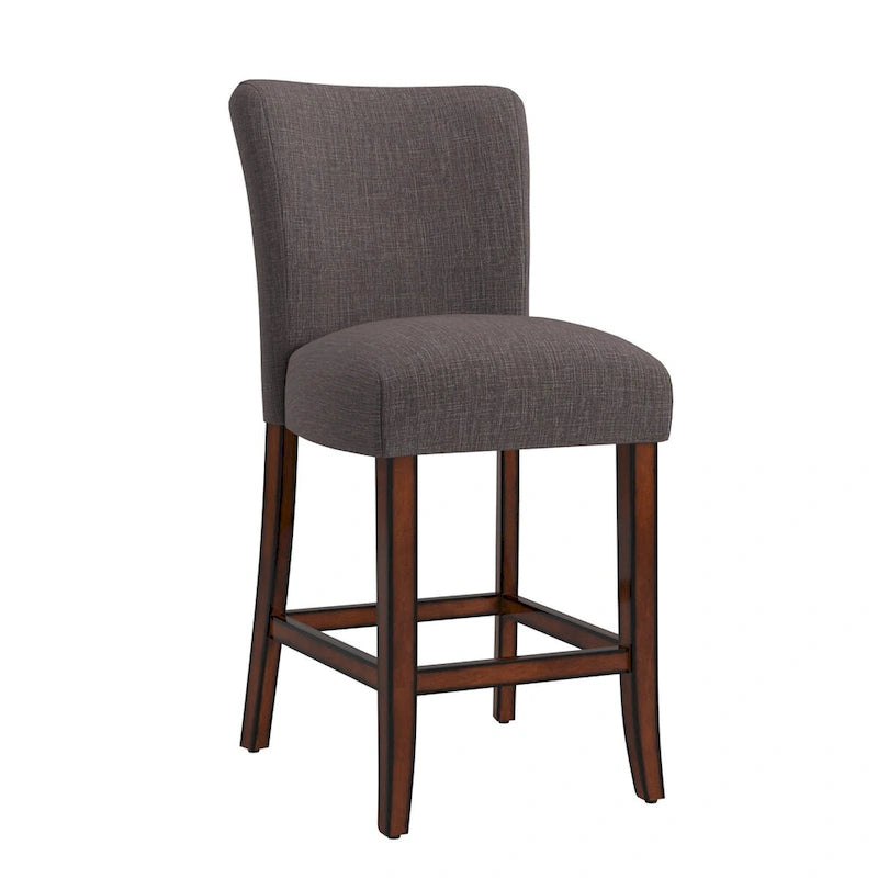 Tabourets de bar hauts à dossier haut Parson Classic en lin (lot de 2)