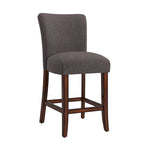 Tabourets de bar hauts à dossier haut Parson Classic en lin (lot de 2)