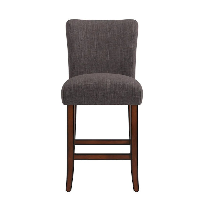 Tabourets de bar hauts à dossier haut Parson Classic en lin (lot de 2)