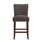 Tabourets de bar hauts à dossier haut Parson Classic en lin (lot de 2)