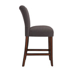 Tabourets de bar hauts à dossier haut Parson Classic en lin (lot de 2)