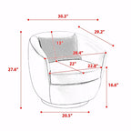 Fauteuil pivotant avec rangement intégré