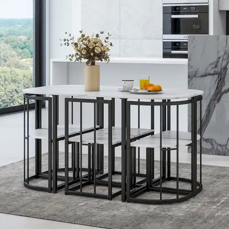 Ensemble table et chaises de salle à manger 7 pièces