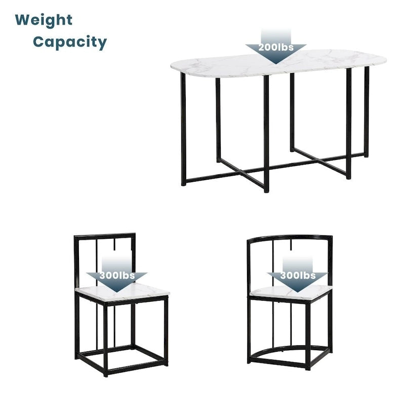 Ensemble table et chaises de salle à manger 7 pièces