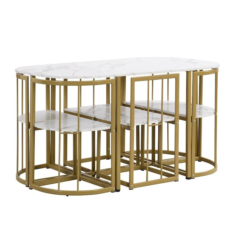 Ensemble table et chaises de salle à manger 7 pièces