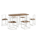 Ensemble table et chaises de salle à manger 7 pièces