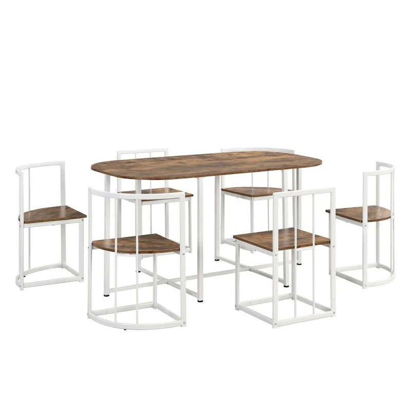 Ensemble table et chaises de salle à manger 7 pièces