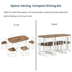 Ensemble table et chaises de salle à manger 7 pièces