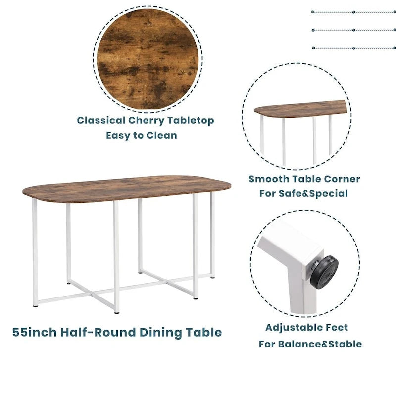 Ensemble table et chaises de salle à manger 7 pièces